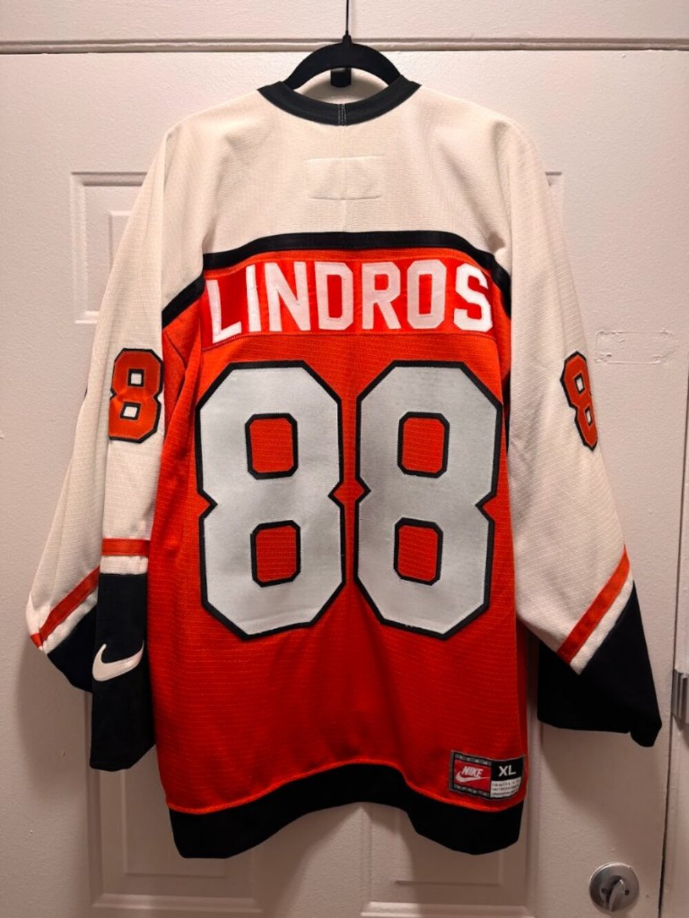 1997 Nike Eric Lindros Stanley Cup Final Philadelphia Flyers Jersey, XL - Picture 2 of 5